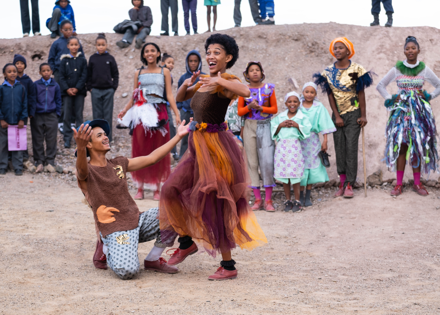 Riel dancers performing outdoors